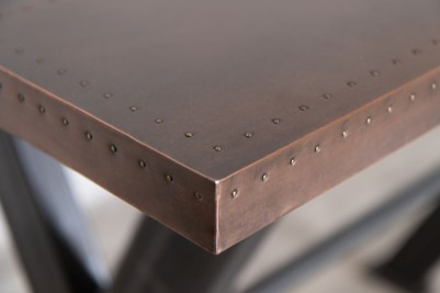 Halifax Metal Top X-Frame Poseur Table